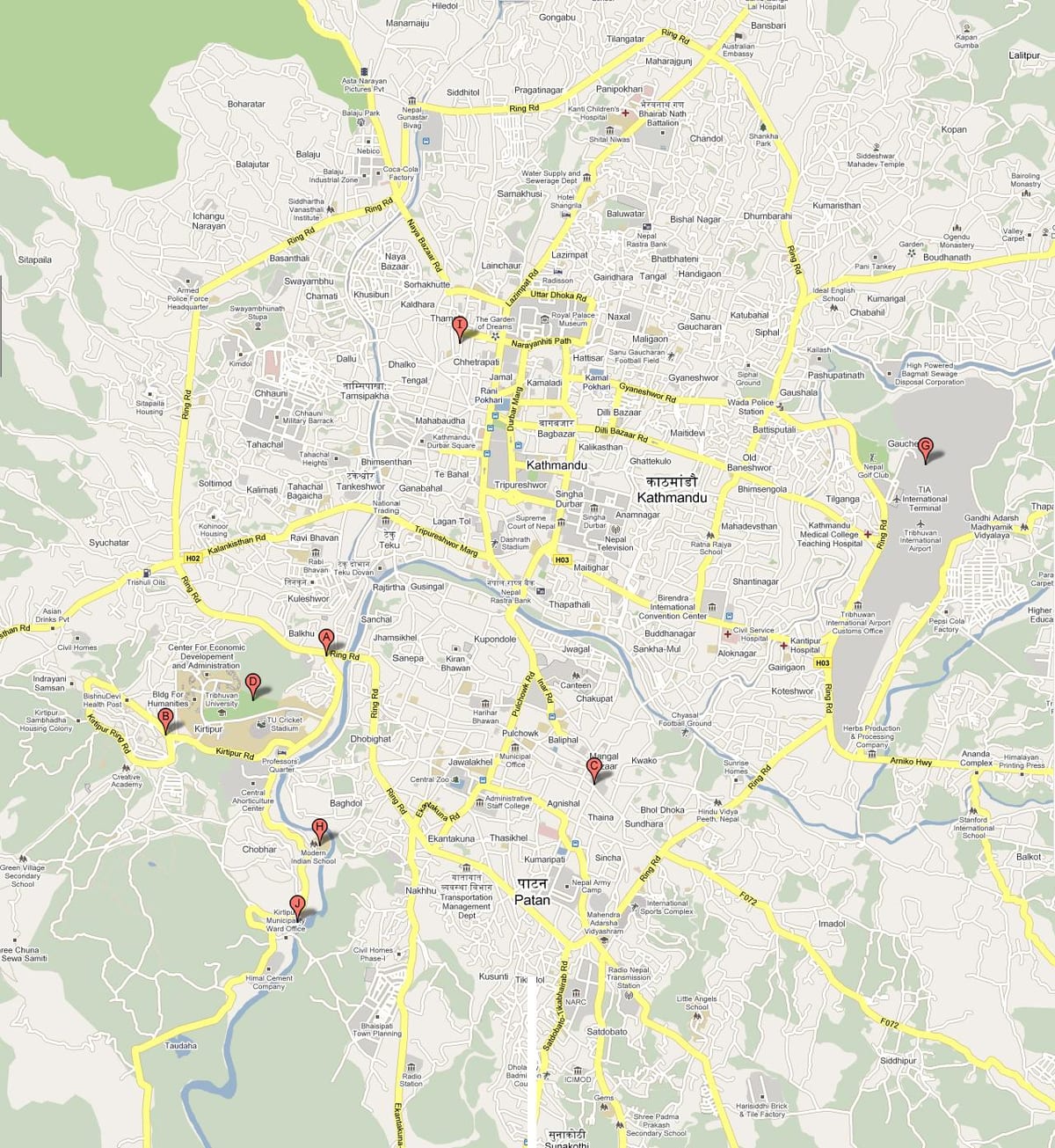 Karte ktm nepāla