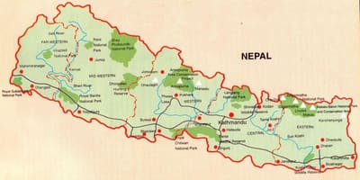 Kartes nepālas dzelzceļa butwal