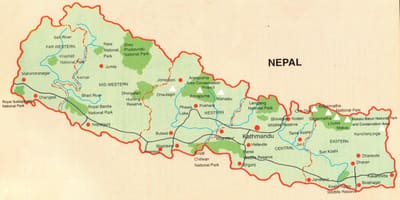 Kartes tūrisma pokhara nepāla